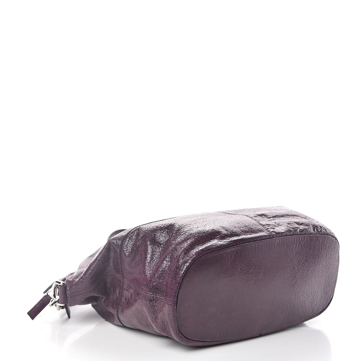 Crackled Calfskin Medium Nightingale Aubergine