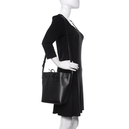 Mansur Gavriel Calfskin Mini Bucket Bag Black Ballerina 2 of 10