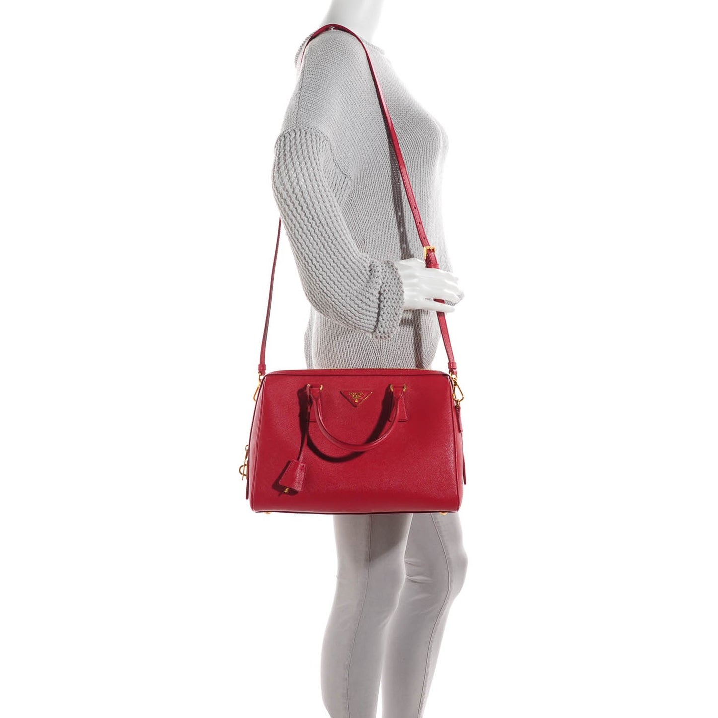 Saffiano Lux Bowler Fuoco