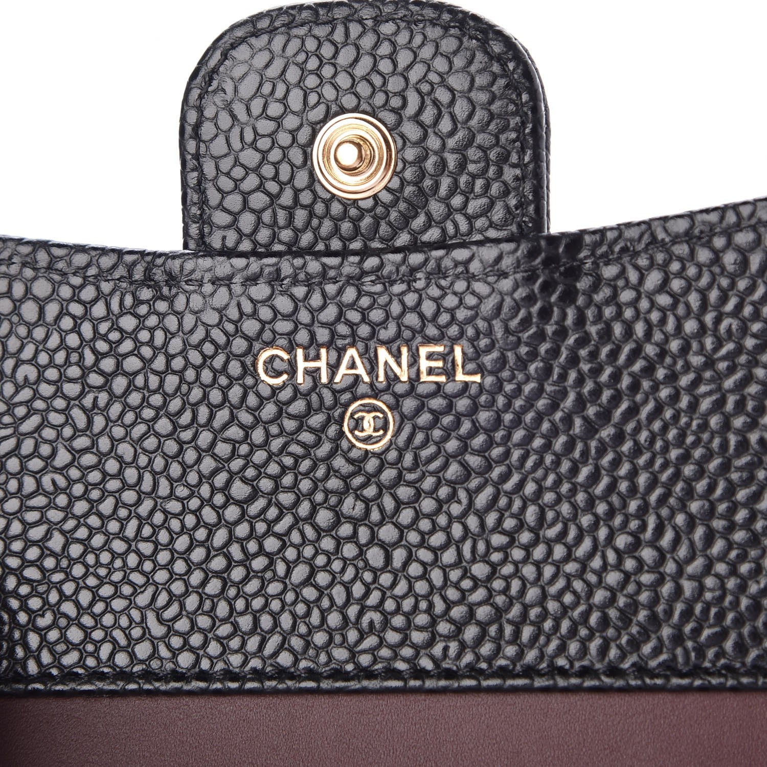 Chanel Caviar Quilted Compact Flap Wallet Black 6 of 9