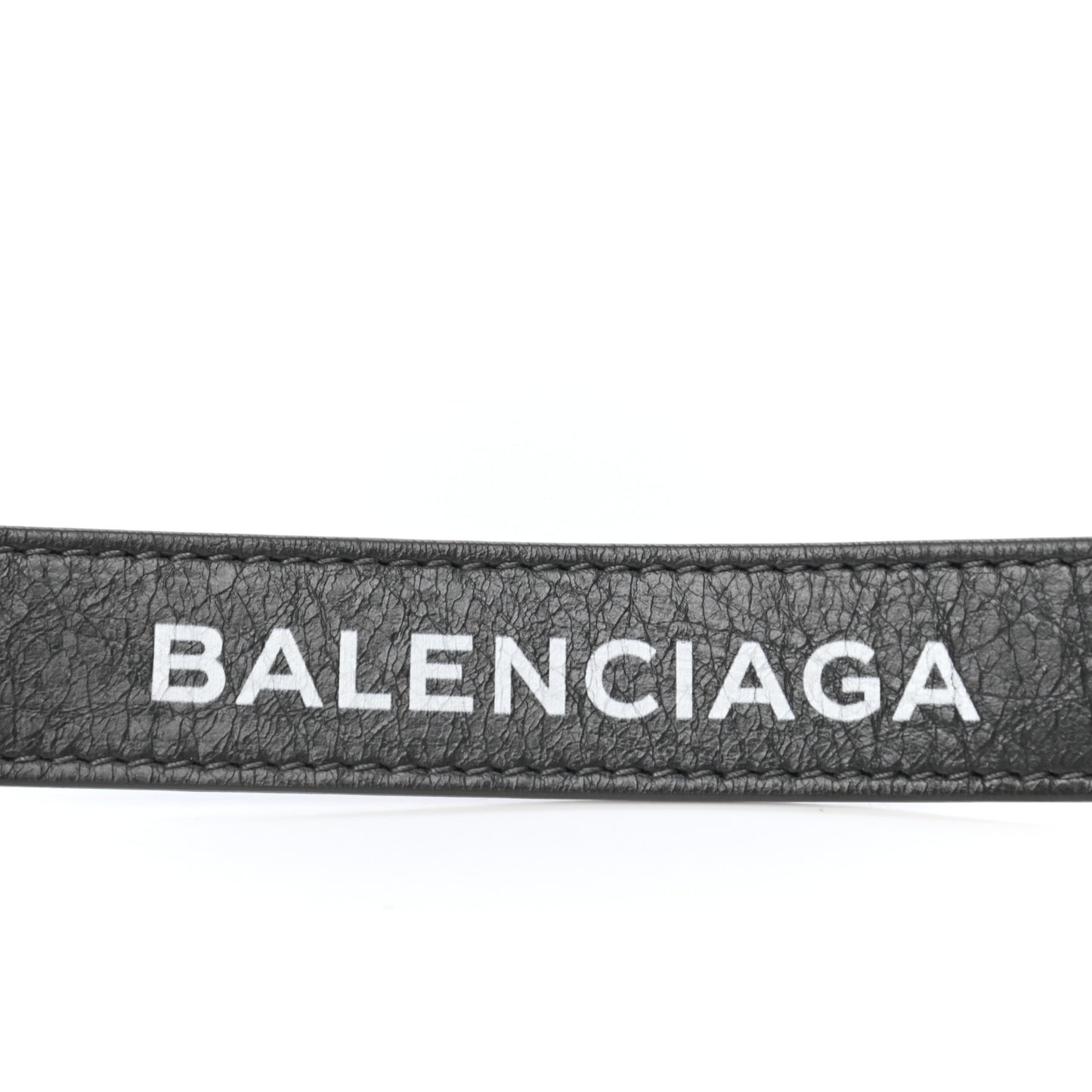 Agneau Classic Hardware Logo Shoulder Strap Gris Fossile