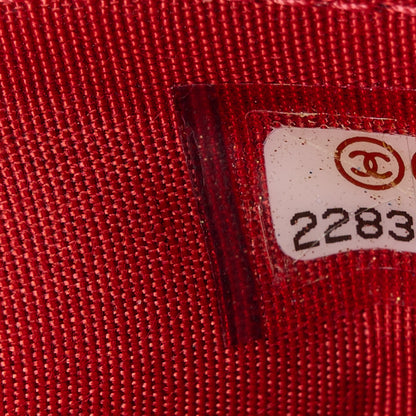Chanel Lambskin Quilted Trendy CC Wallet On Chain WOC Red 9 of 14