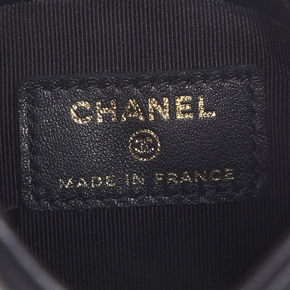 Chanel Lambskin Quilted Tech Take Away Clutch Black 6 of 8