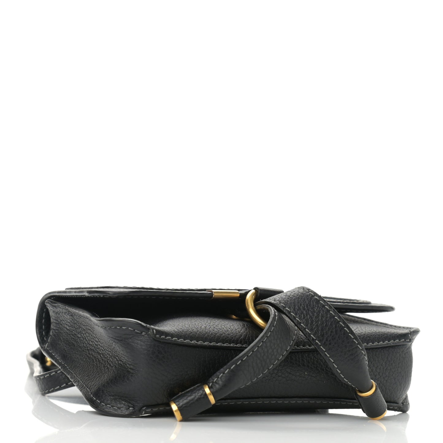 Calfskin Marcie Convertible Belt Bag Black
