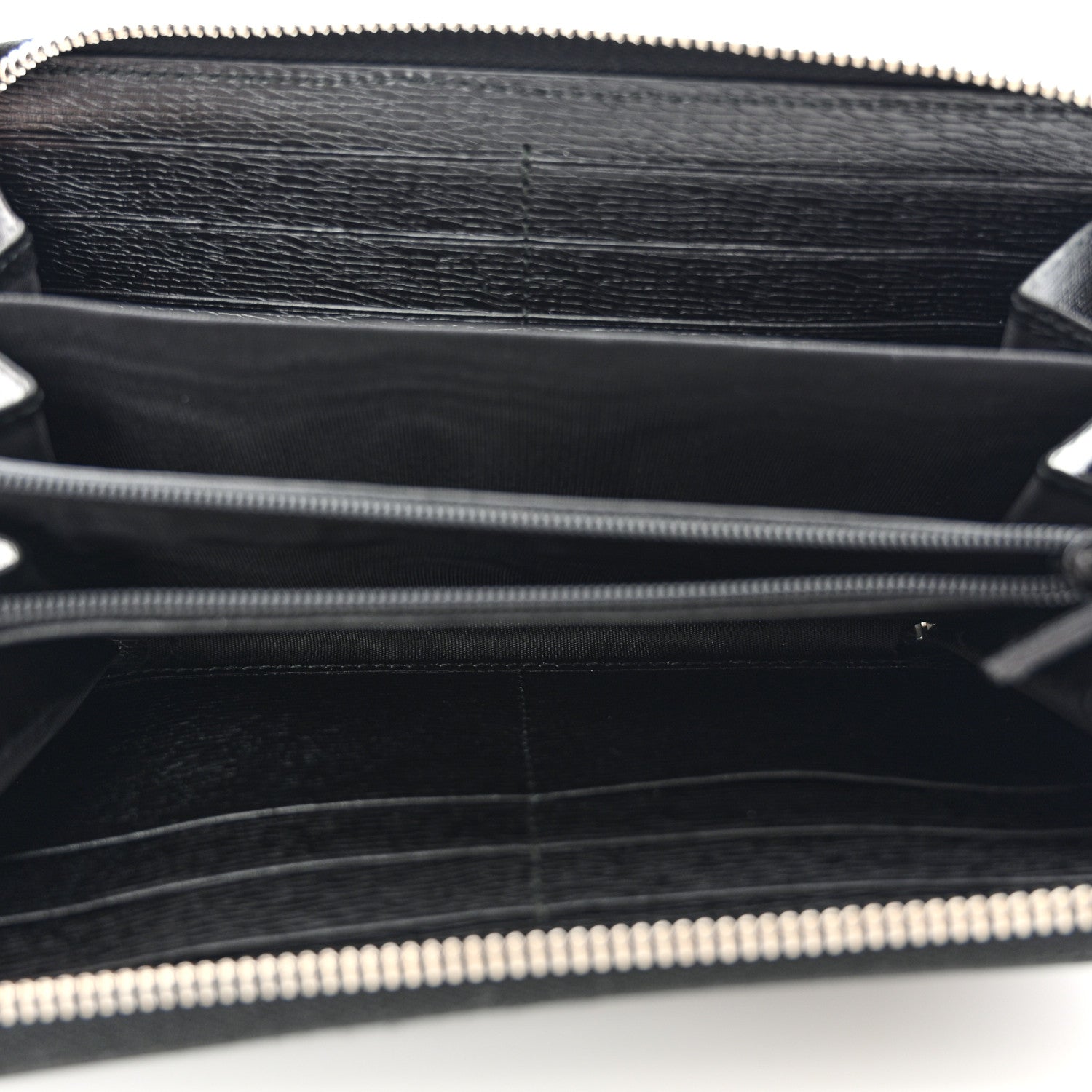 Gucci Calfskin GG Zip Around Wallet Black 5 of 10