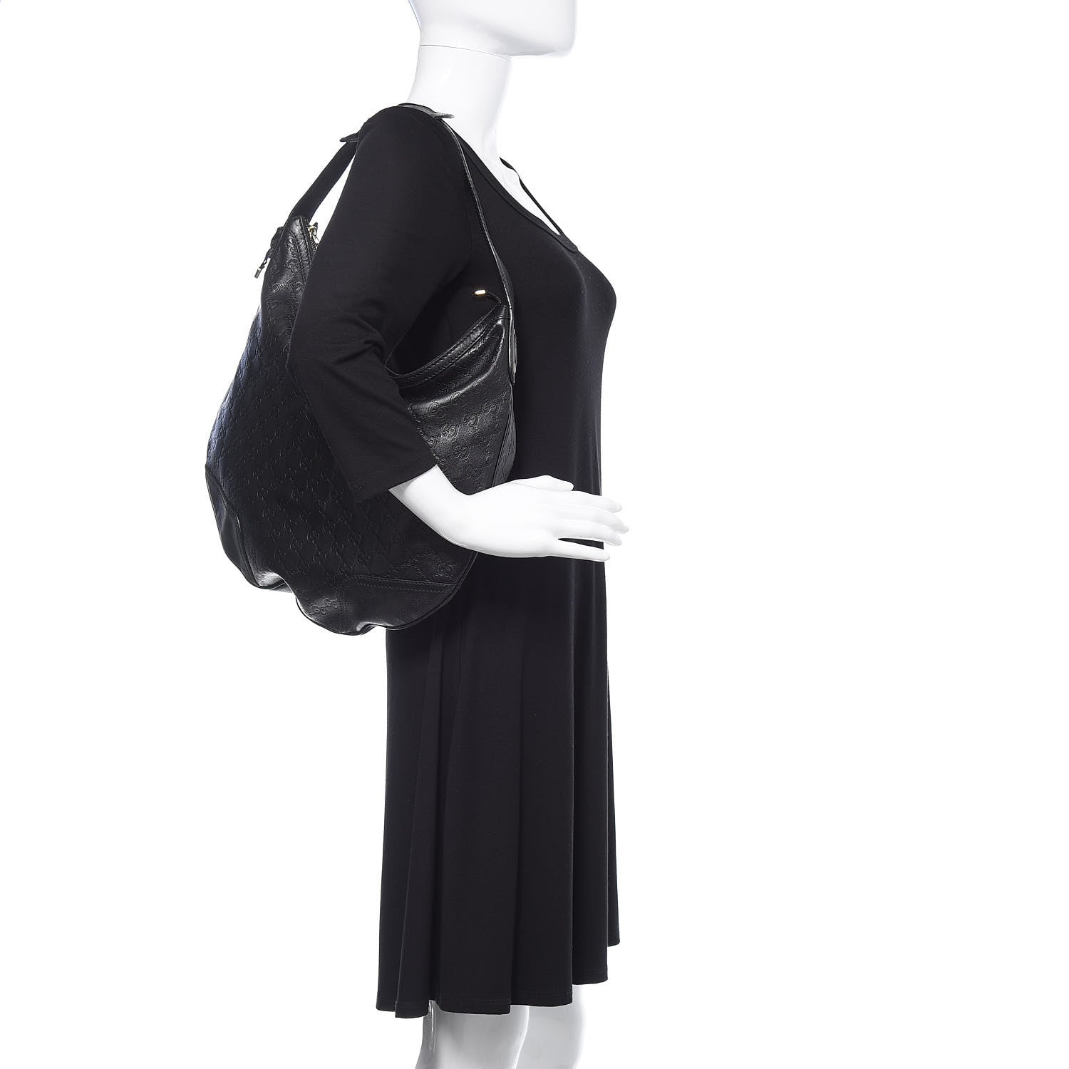 Gucci Guccissima Large Princy Hobo Black 2 of 13