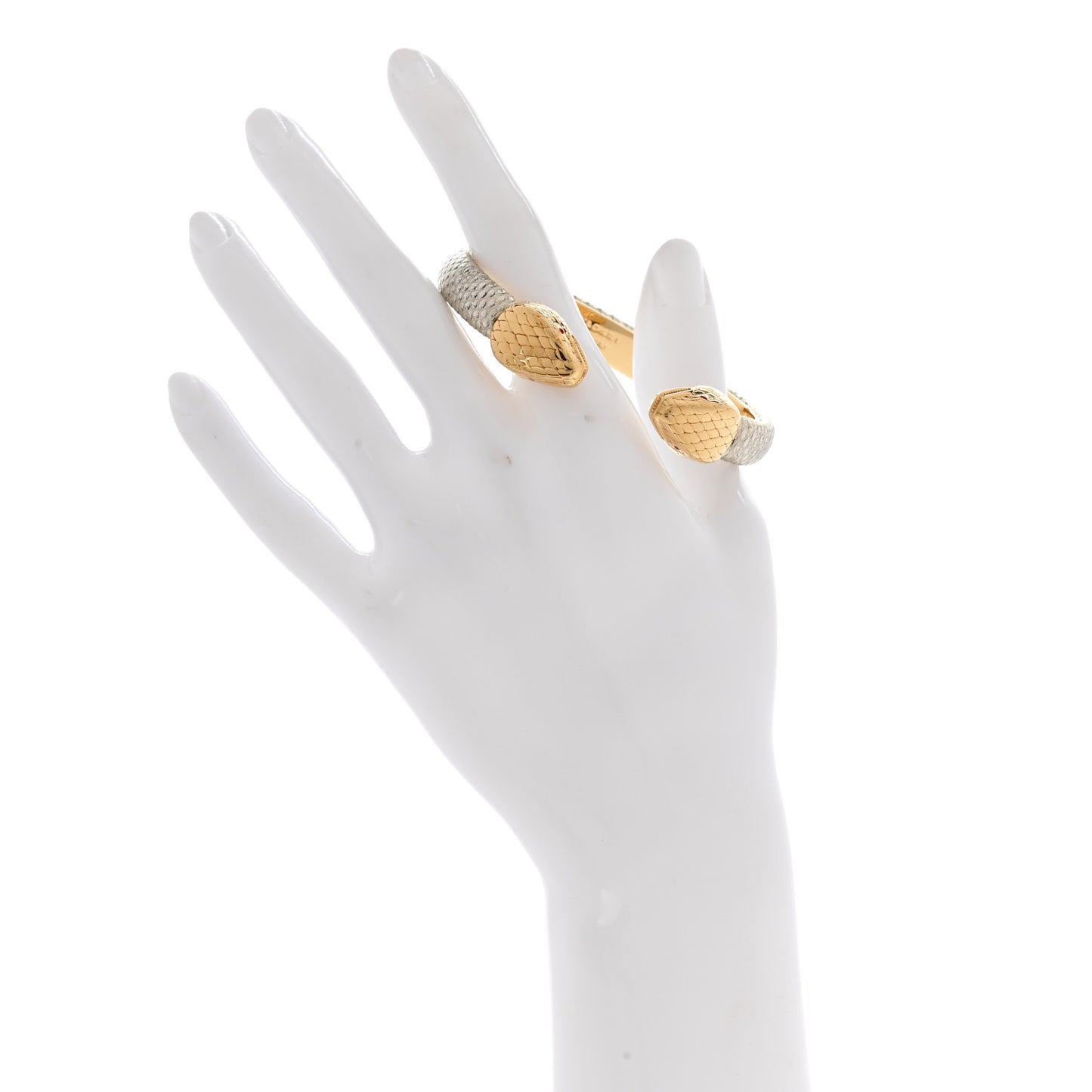 Metallic Karung Serpenti Forever Bracelet