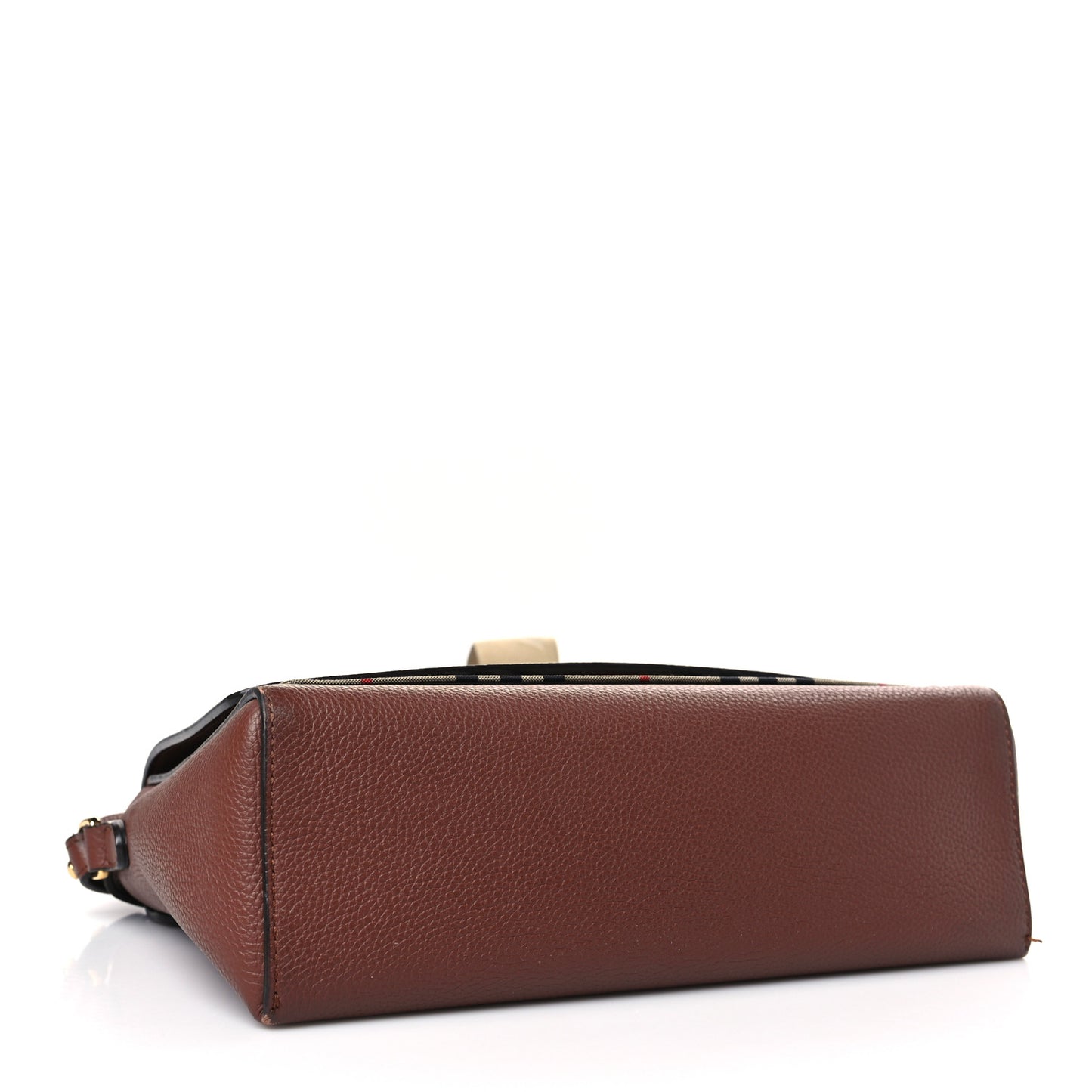 Calfskin Vintage Check Note Crossbody Bag Tan
