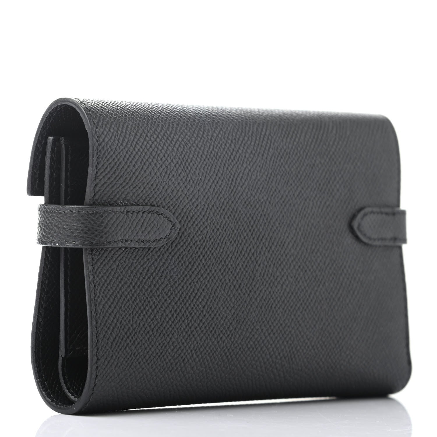 Hermes Epsom Medium Kelly Wallet Black 3 of 7