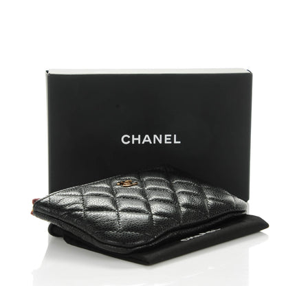 Chanel Caviar Quilted Coin Purse Case Black 4 of 7