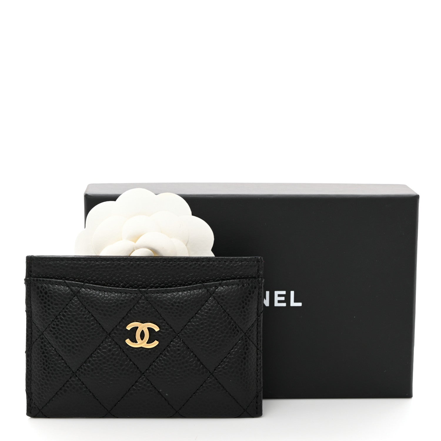 Chanel Caviar Quilted Card Holder Black 9 of 9