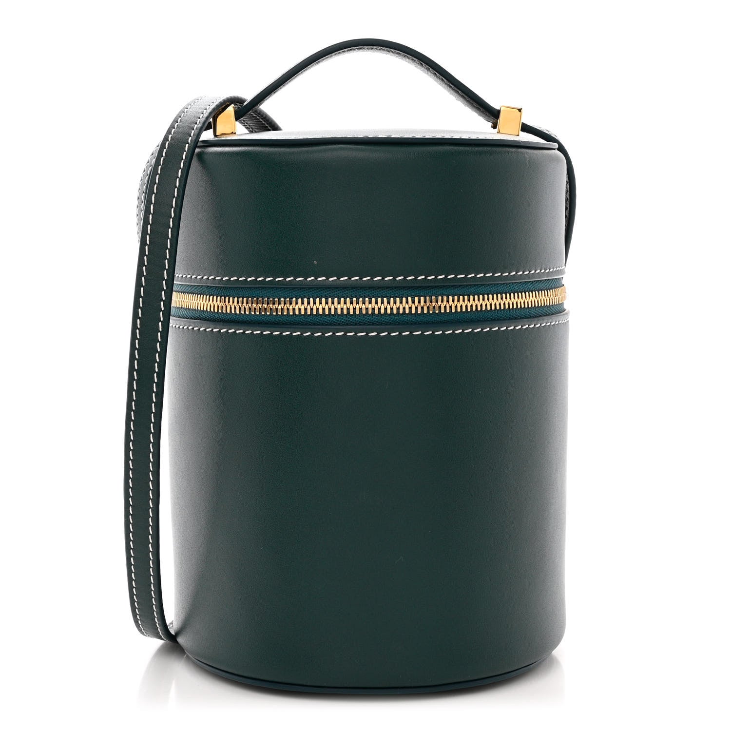 Loro Piana Smooth Calfskin Extra Case Medium New Petrolio 1 of 9