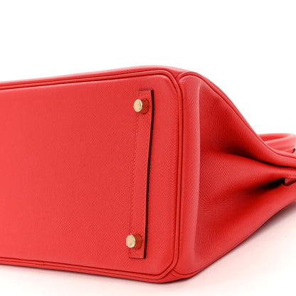 Hermes Epsom Birkin 30 Rouge Casaque 10 of 12
