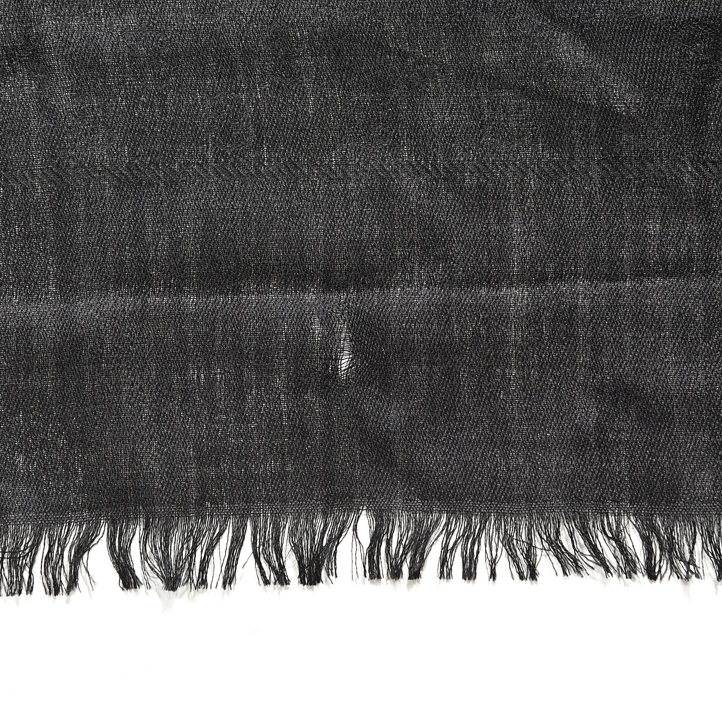 Wool Silk GG Monogram Ghili Shawl Black