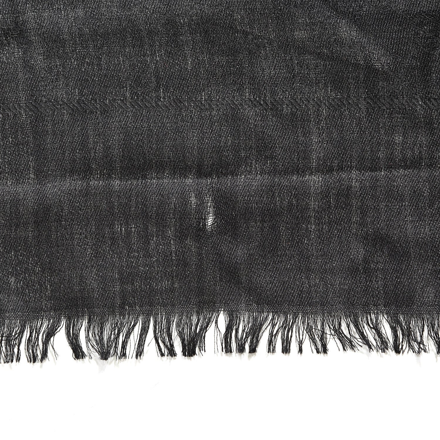 Gucci Wool Silk GG Monogram Ghili Shawl Black 5 of 7