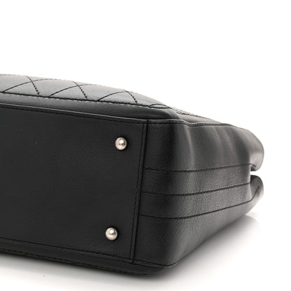 Chanel Bullskin Stitched Bi-Color Large Shopping Black 10 of 11