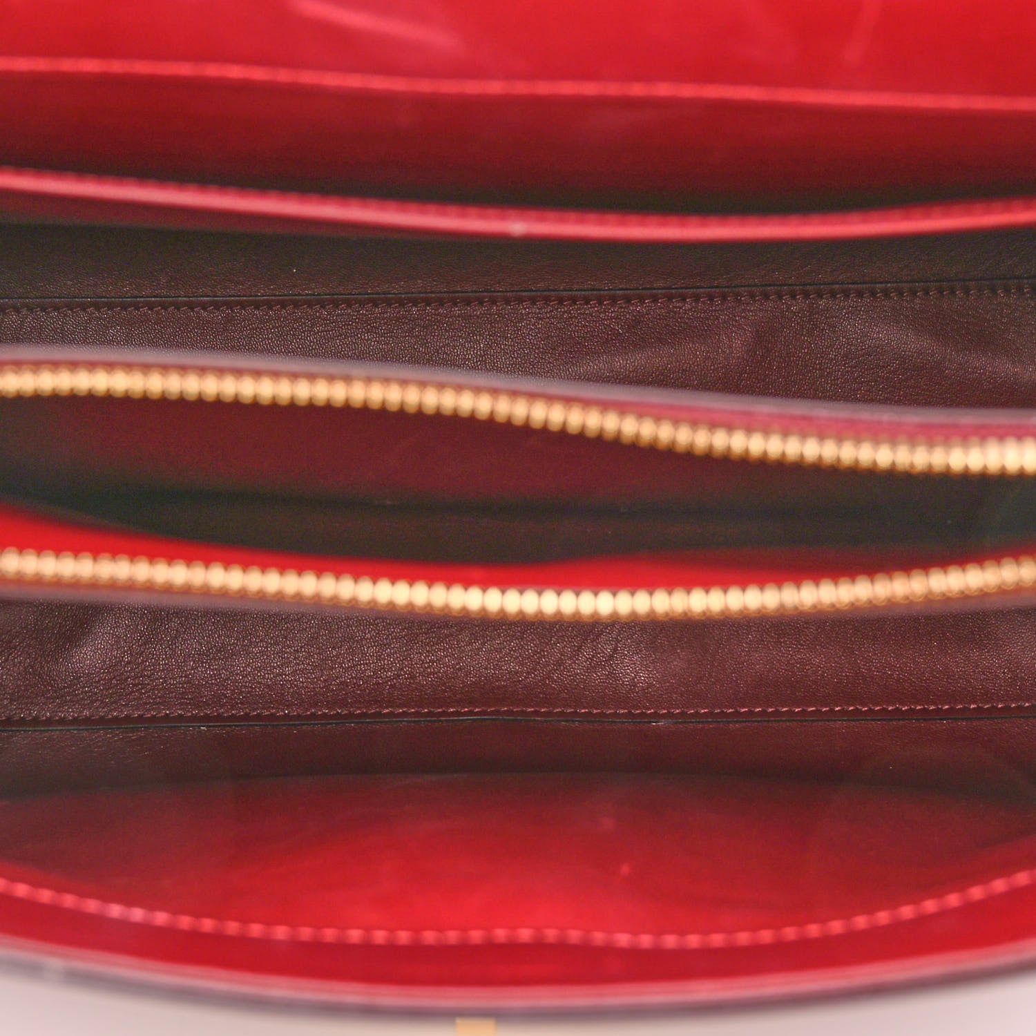 Celine Satinated Calfskin Medium 16 Top Handle Bag Light Burgundy 5 of 12