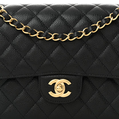 Chanel Caviar Quilted Medium Double Flap Black 8 of 11