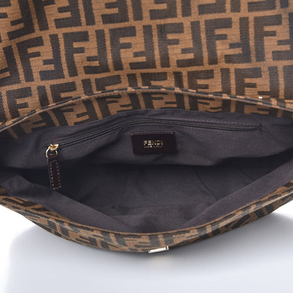 Fendi Zucca Patent Mia Shoulder Flap Tobacco 5 of 7