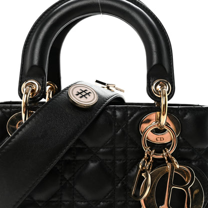 Christian Dior Lambskin Cannage Small My ABCDior Lady Dior Black 7 of 9