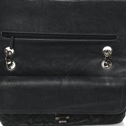 Chanel Washed Caviar Quilted 2.55 Reissue 225 Bijoux Chain Flap Black 13 of 15