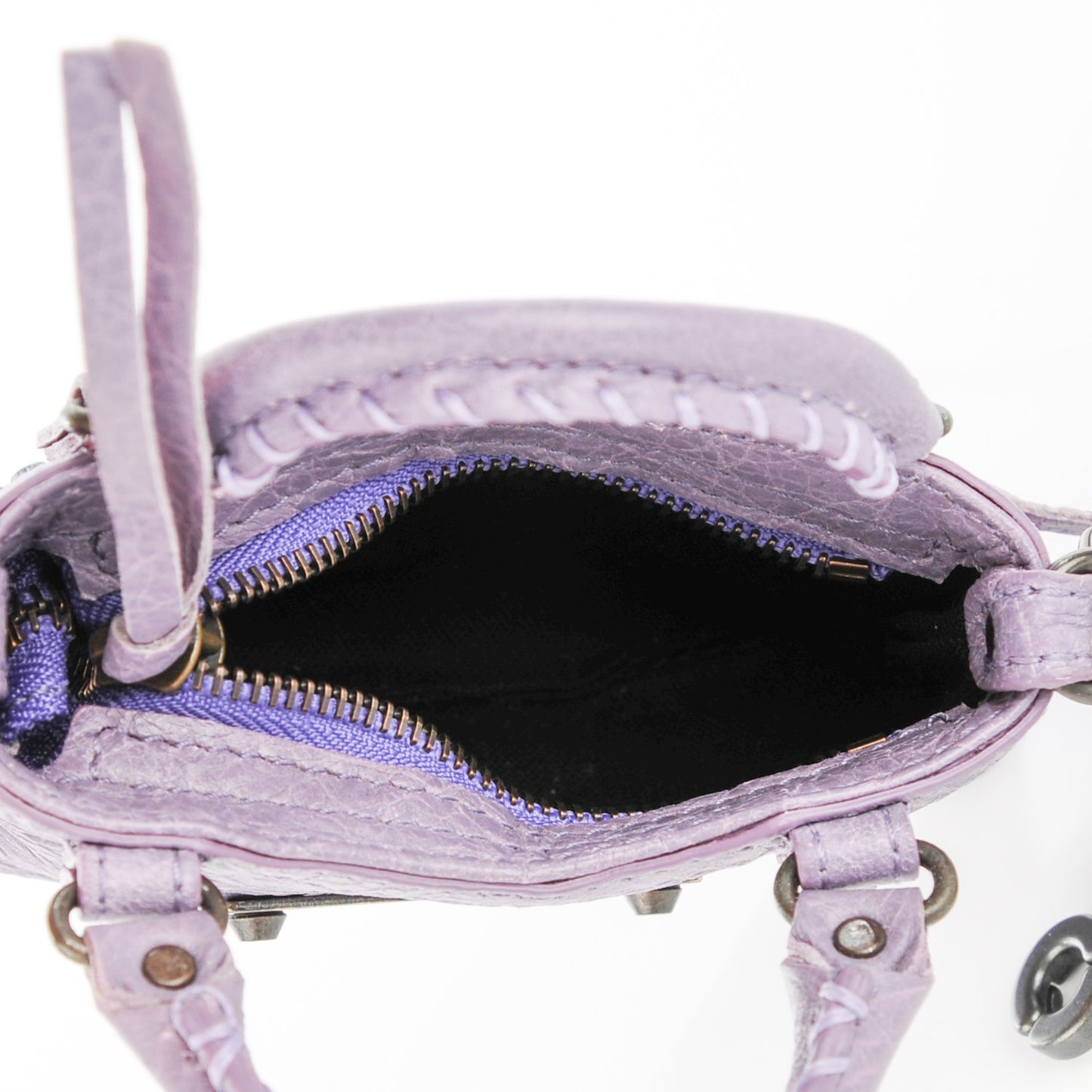 Agneau Classic Hardware Mini First Bag Charm Glycine