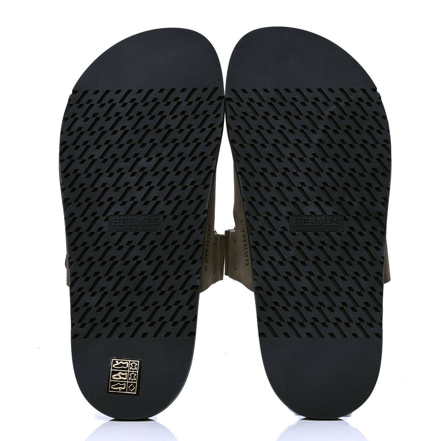 Suede Goatskin Mens Chypre Sandals 42 Vert Army
