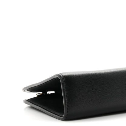 Salvatore Ferragamo Calfskin Diana Mini Clutch Black 9 of 10
