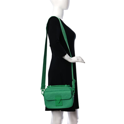 Louis Vuitton Taurillon Monogram S Lock Messenger Minty Green 2 of 9