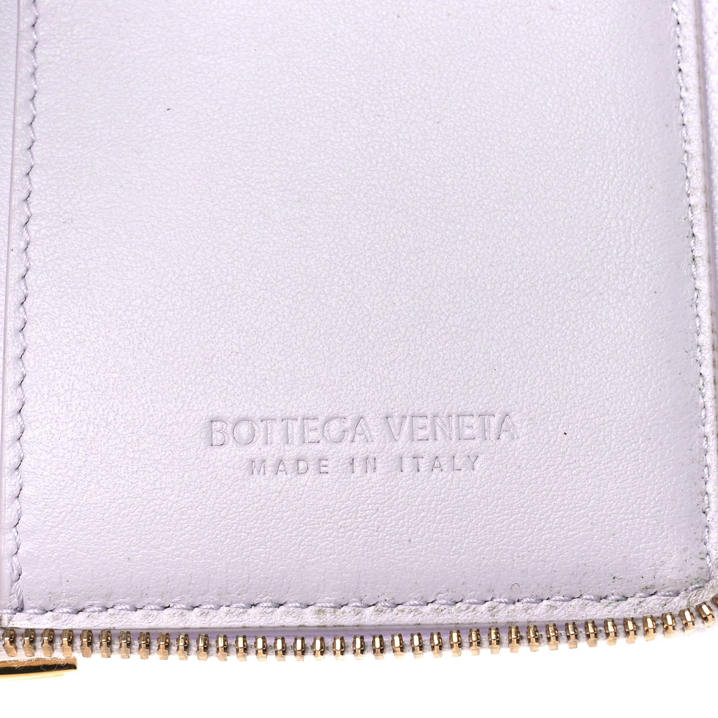 Calfskin Maxi Intreccio Zip Around Wallet Mirth Washed