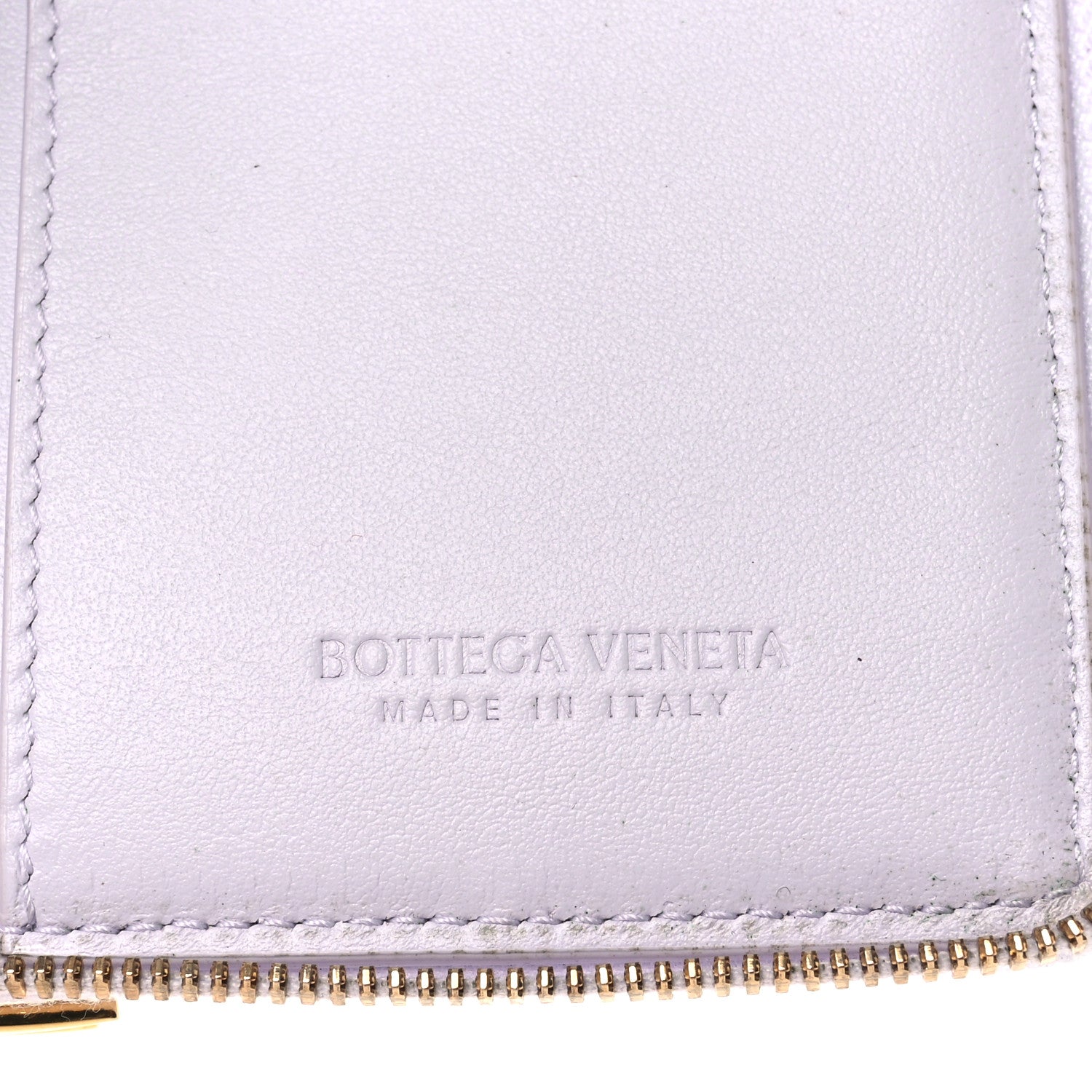 Bottega Veneta Calfskin Maxi Intreccio Zip Around Wallet Mirth Washed 7 of 8
