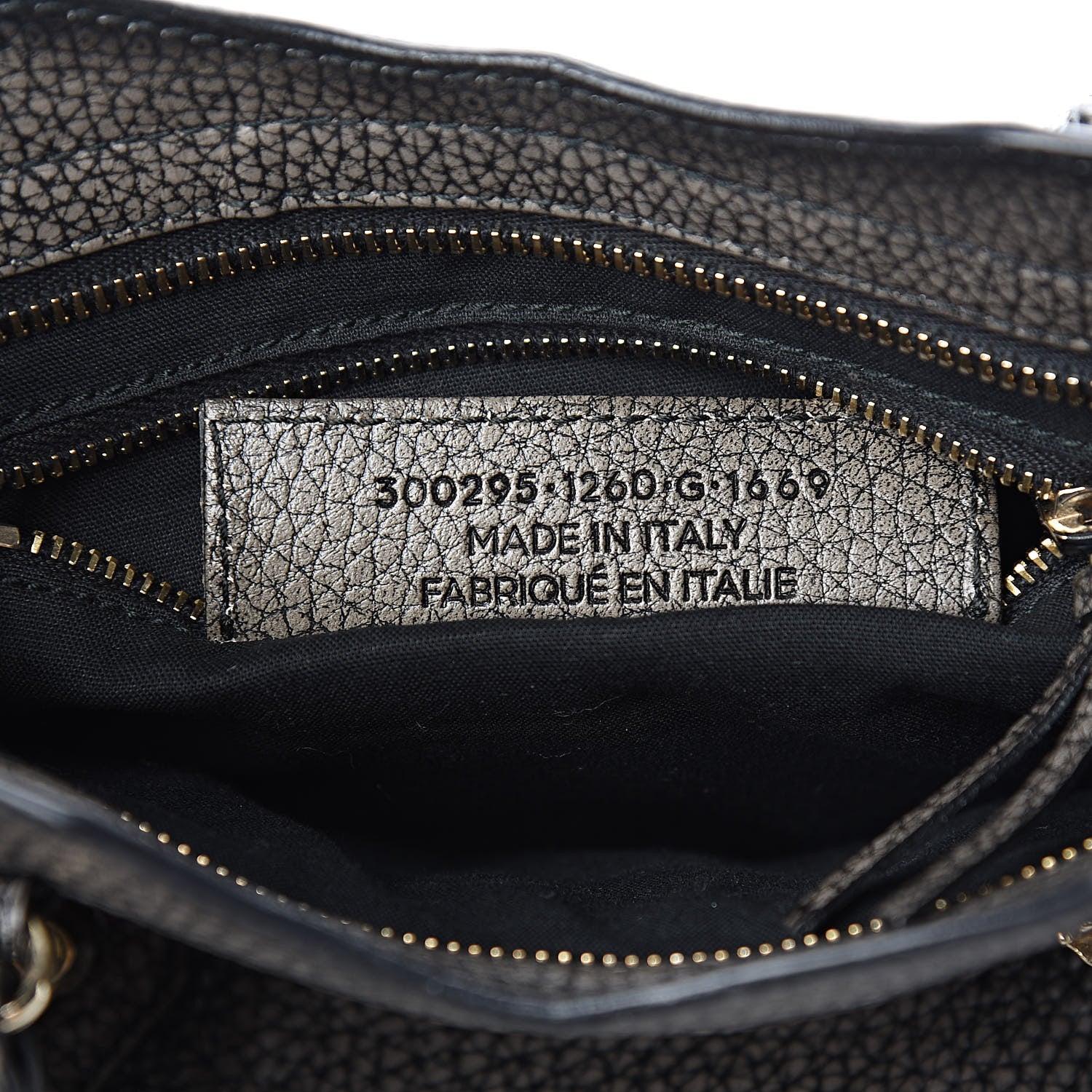 Balenciaga Grained Calfskin Classic Gold Hardware Mini City Ombre Grey Gradient 7 of 10
