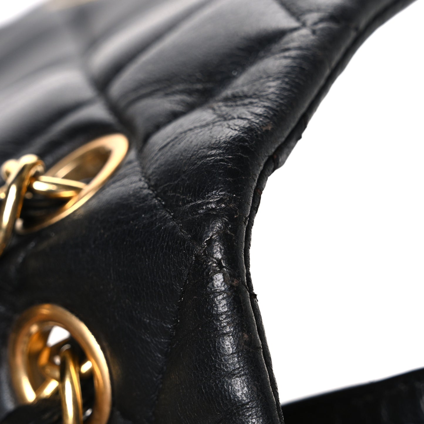 Lambskin Quilted Maxi Single Flap Black
