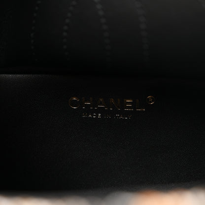 Chanel Tweed Mixed Fibers Leopard Print Small Souplissimo Maxi Flap Brown Black White 6 of 11