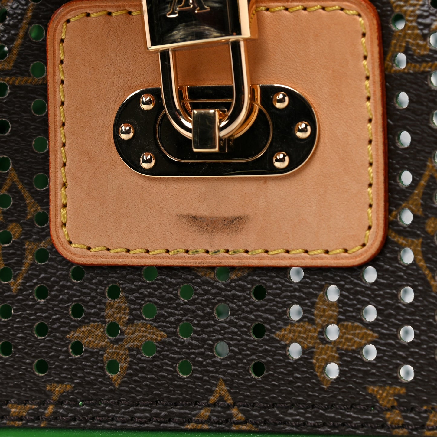 Monogram Perforated Speedy 30 Green