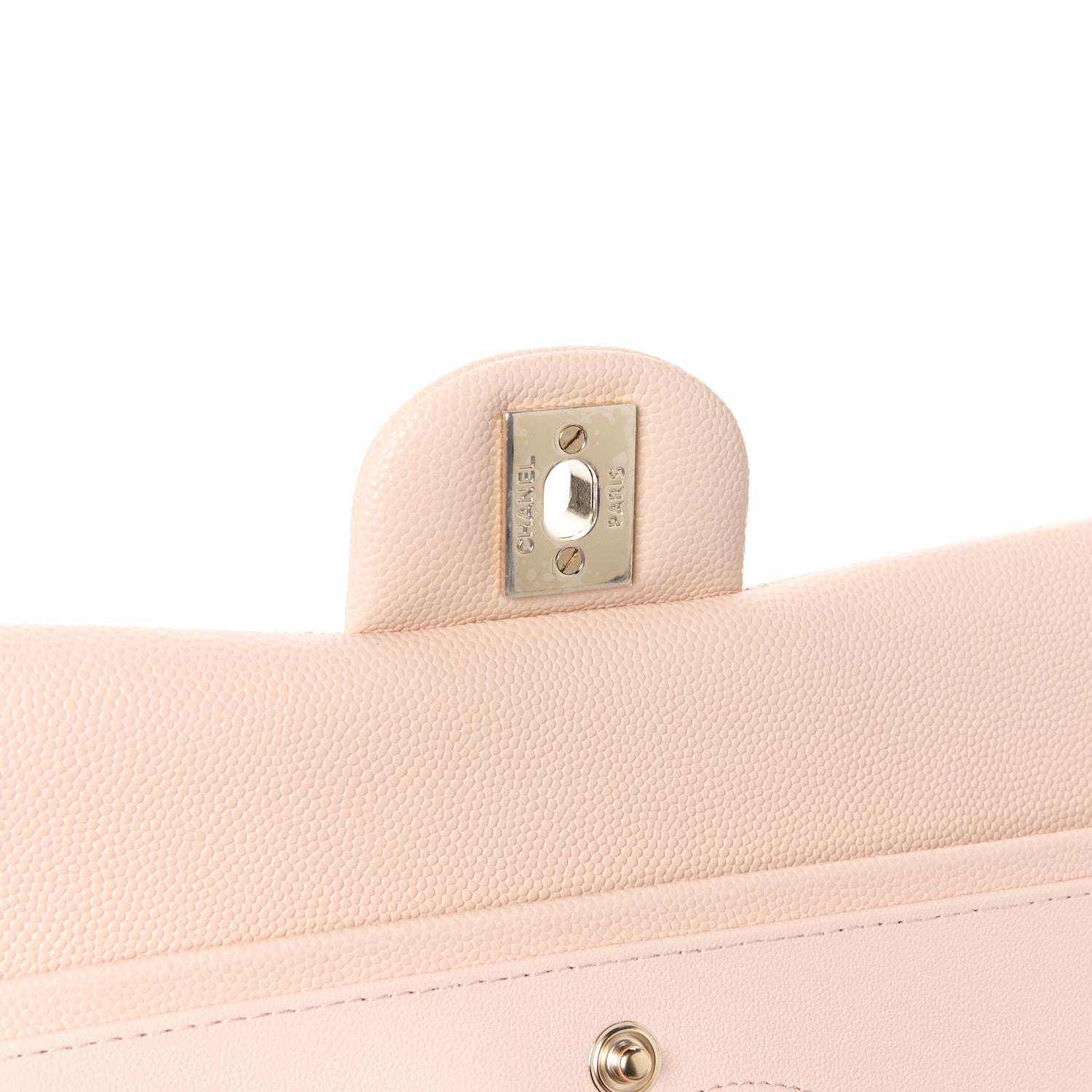 Chanel Caviar Quilted Medium Double Flap Light Beige 7 of 12