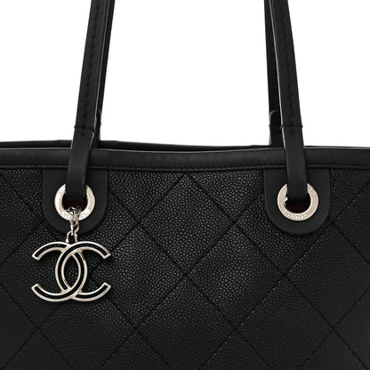 Chanel Grained Calfskin Shopping Fever Tote  Black 8 of 13
