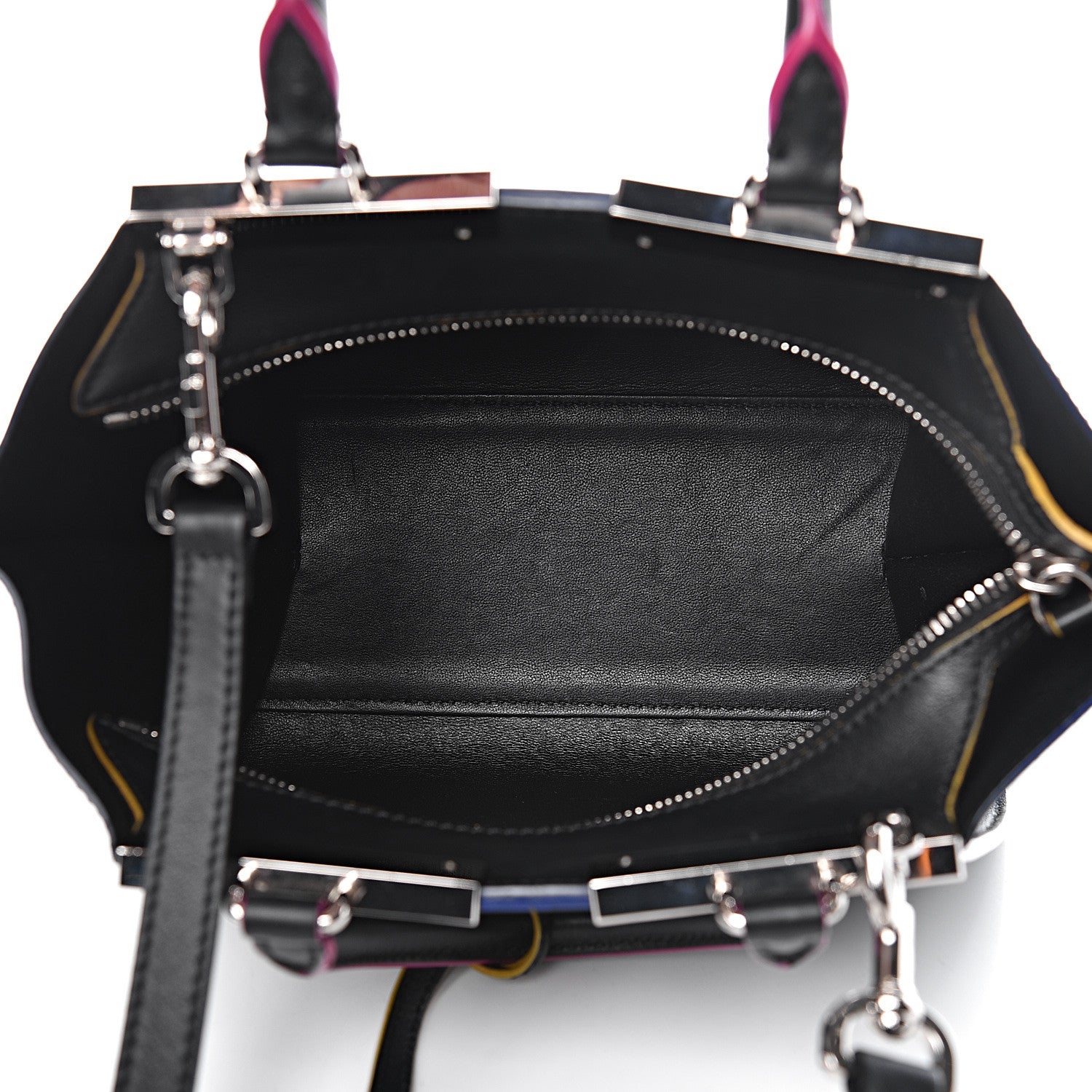 Fendi Vitello Dolce Mini 3Jours Tote Black 6 of 13