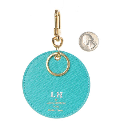 Louis Vuitton Monogram Illustre V Bag Charm Key Ring Turquoise 2 of 5