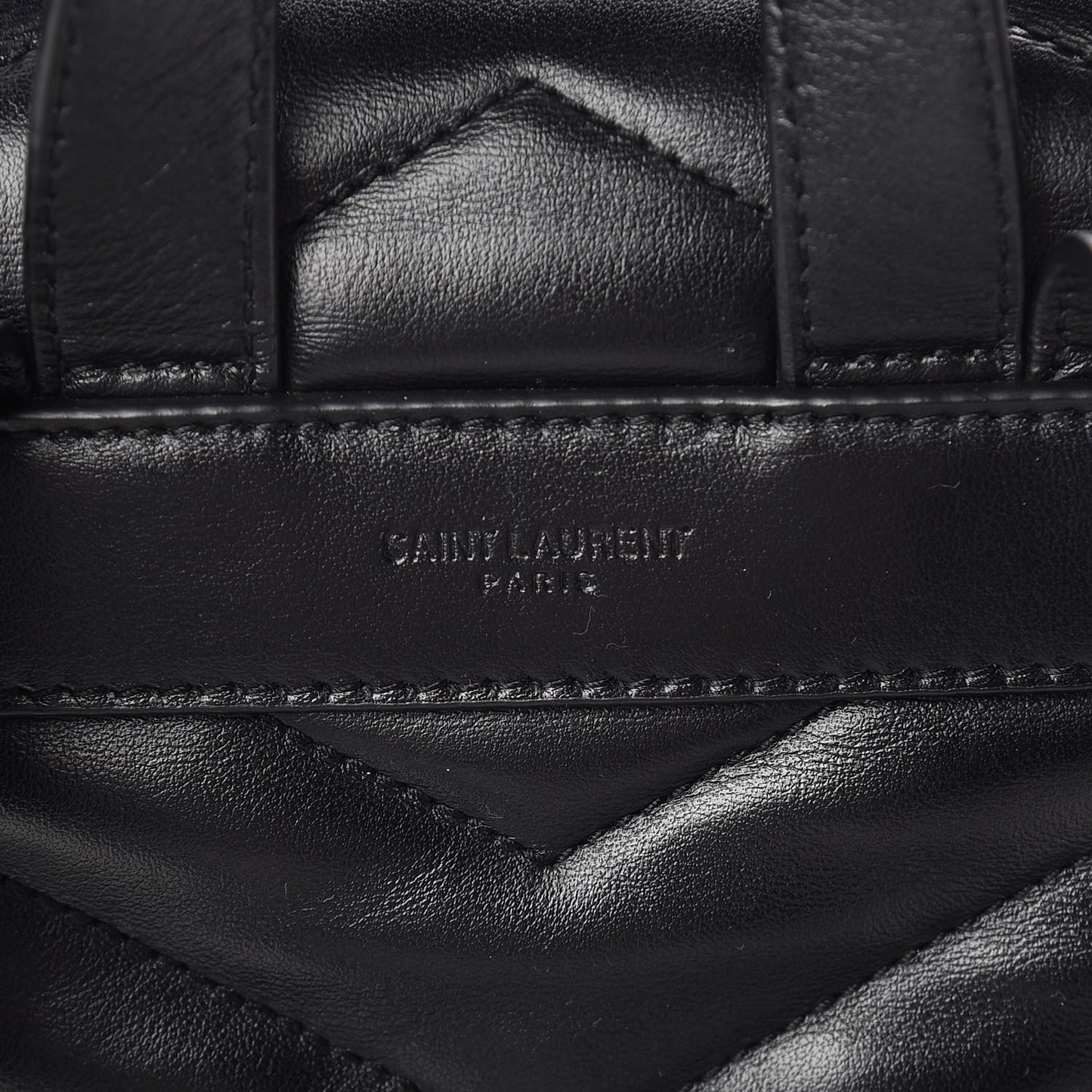 Calfskin Y Quilted Monogram Small Loulou Backpack Black