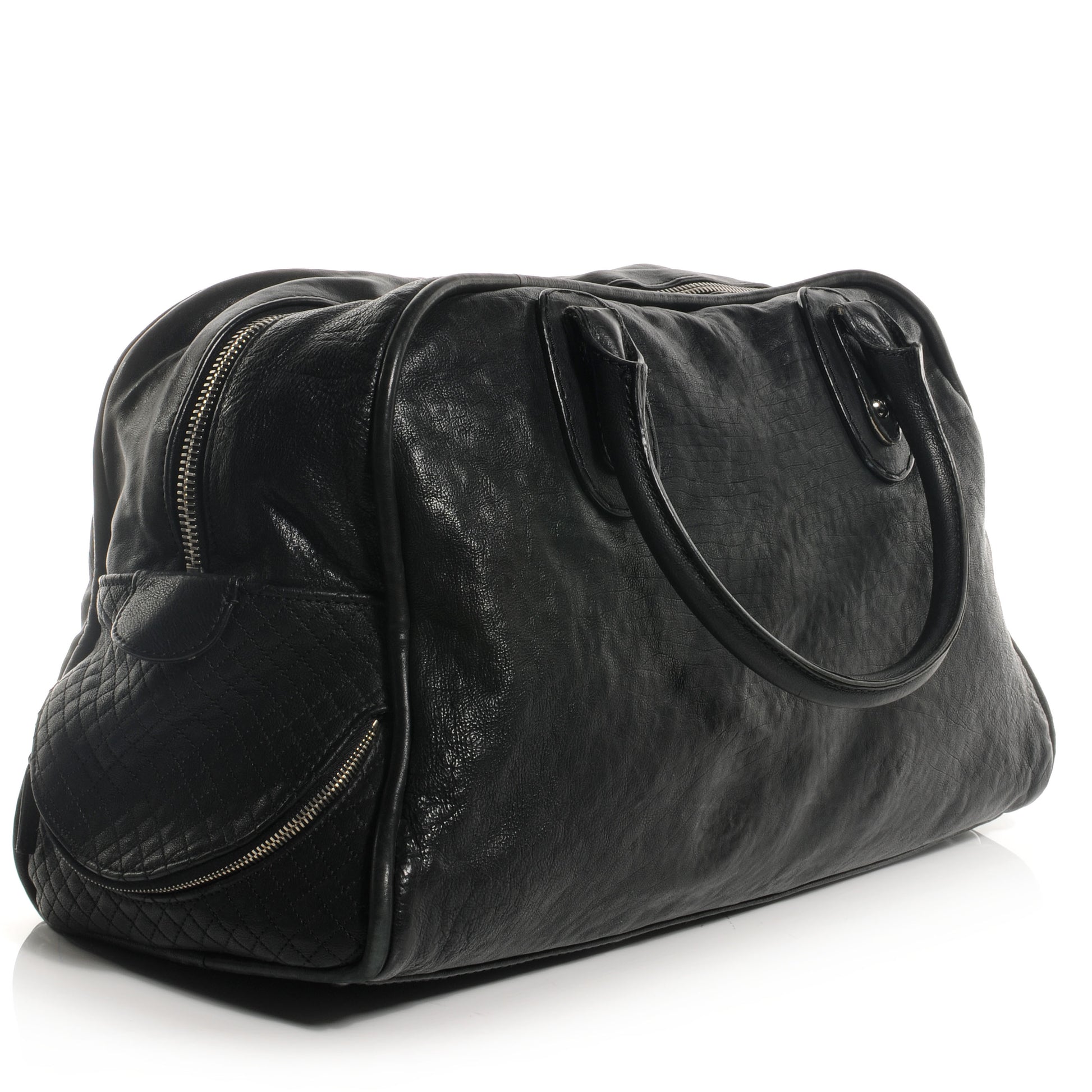 Chanel Calfskin Large Bowler Black 3 of 7