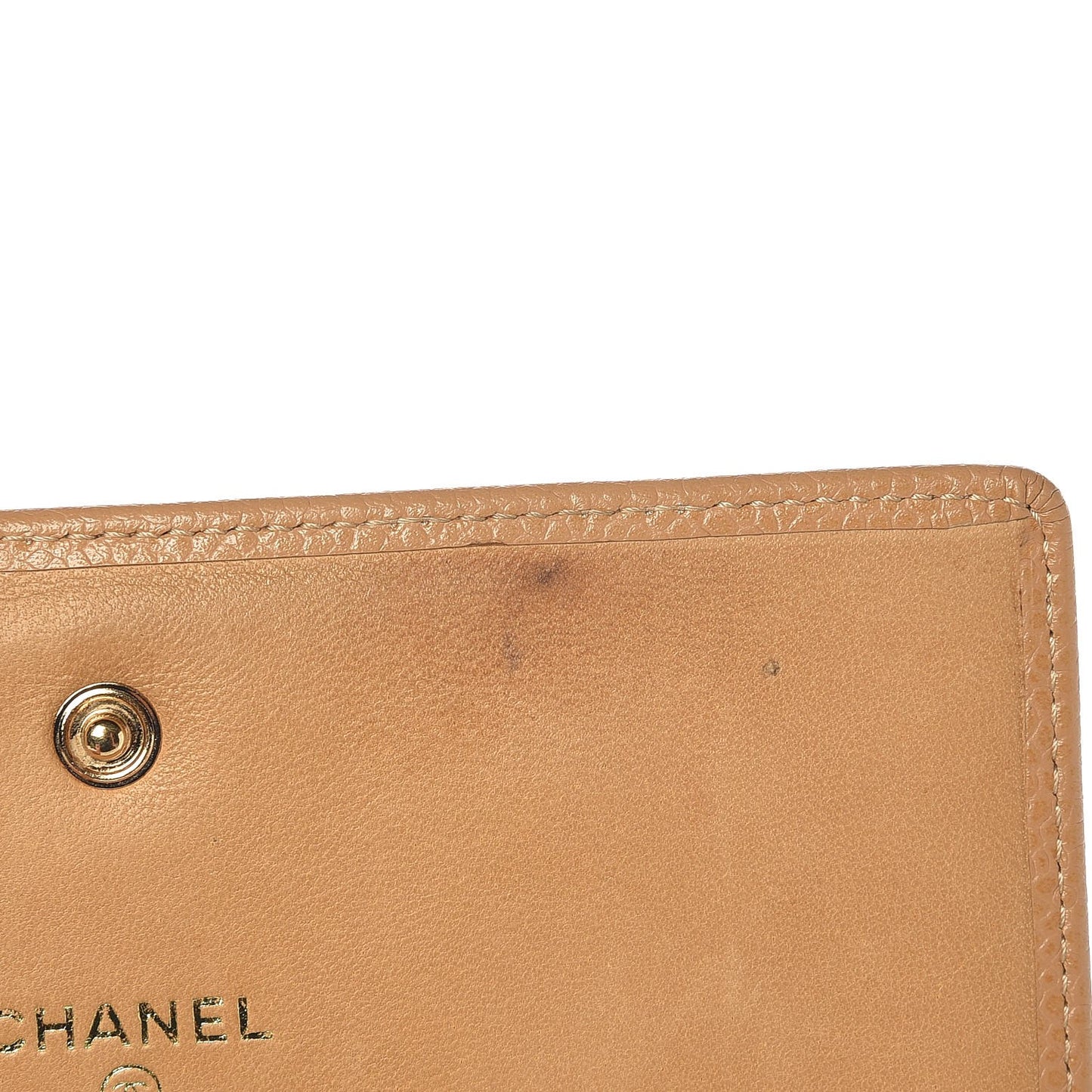 Caviar Timeless CC Wallet Beige
