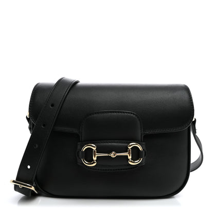 Gucci Arabella Calfskin Horsebit 1955 Shoulder Bag Black 1 of 10