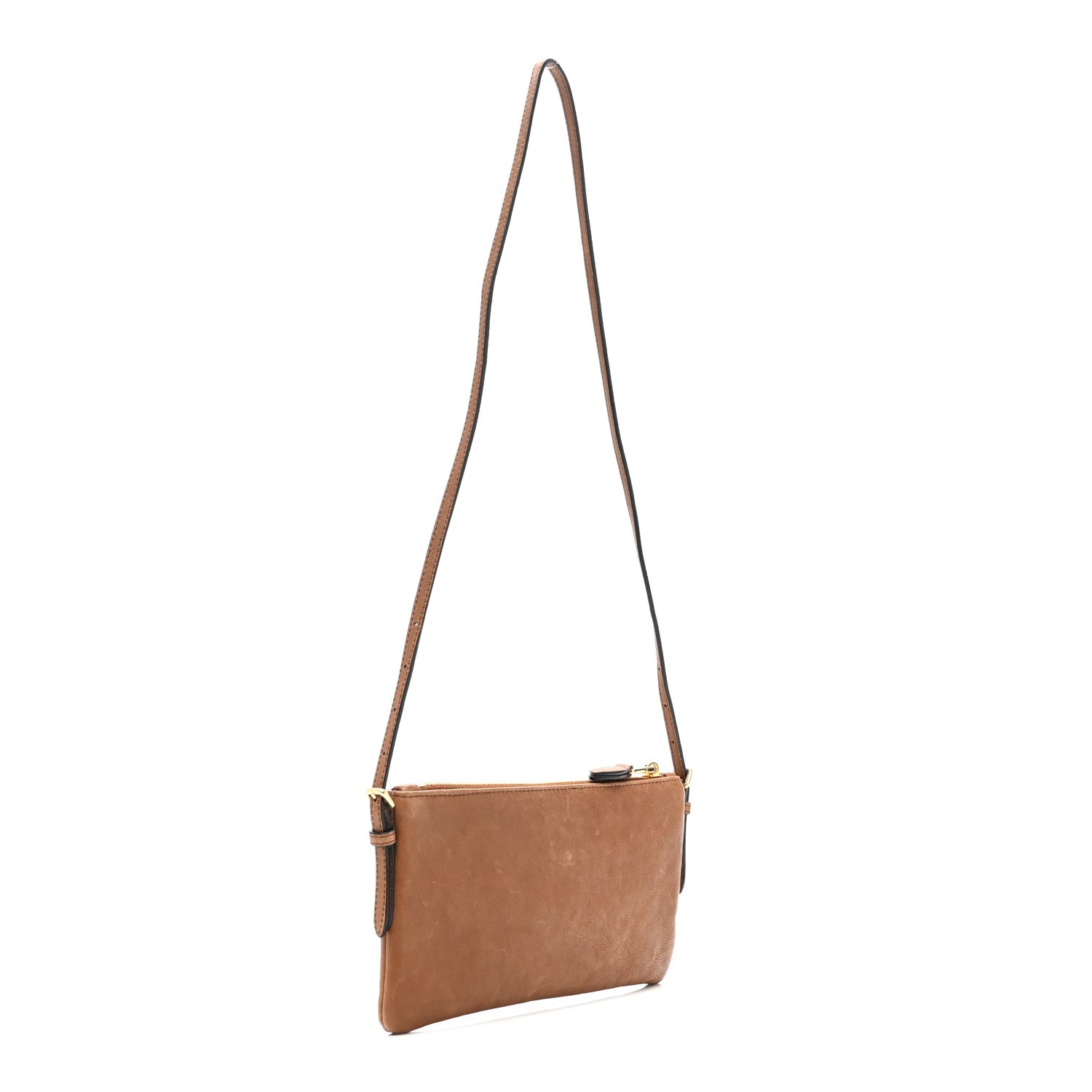 Miu Miu Nappa Aviator Mini Flat Pouch Rovere 1844733 – FASHIONPHILE