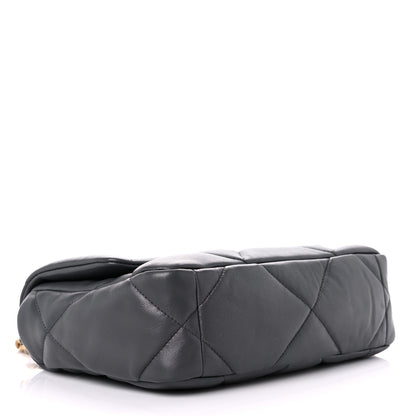 Chanel Lambskin Quilted Medium Chanel 19 Flap Dark Grey 4 of 11