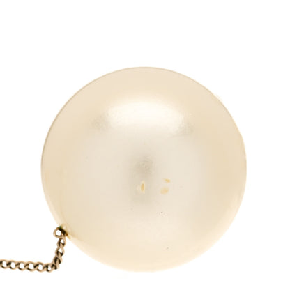 Chanel Pearl CC Chain Drop Earrings Gold 5 of 5