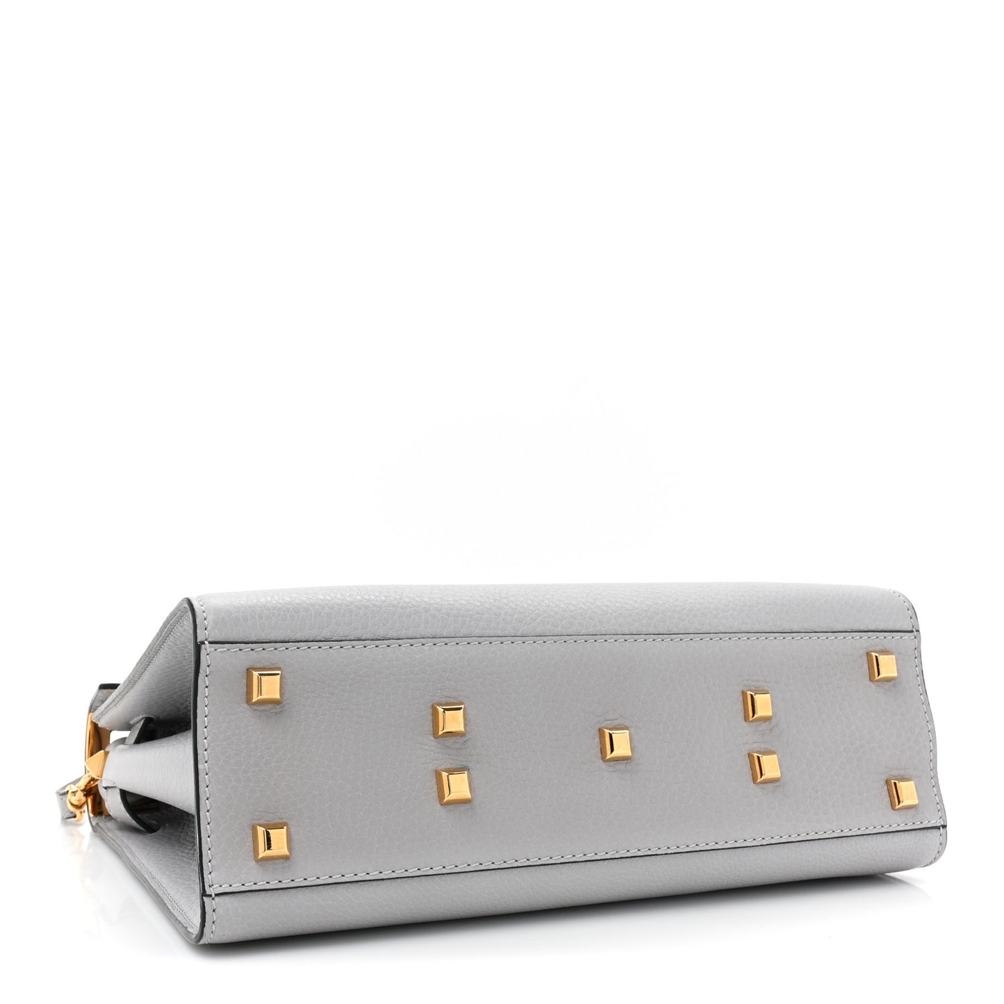 Vitello Medium My Rockstud Frame Bag Pastel Grey