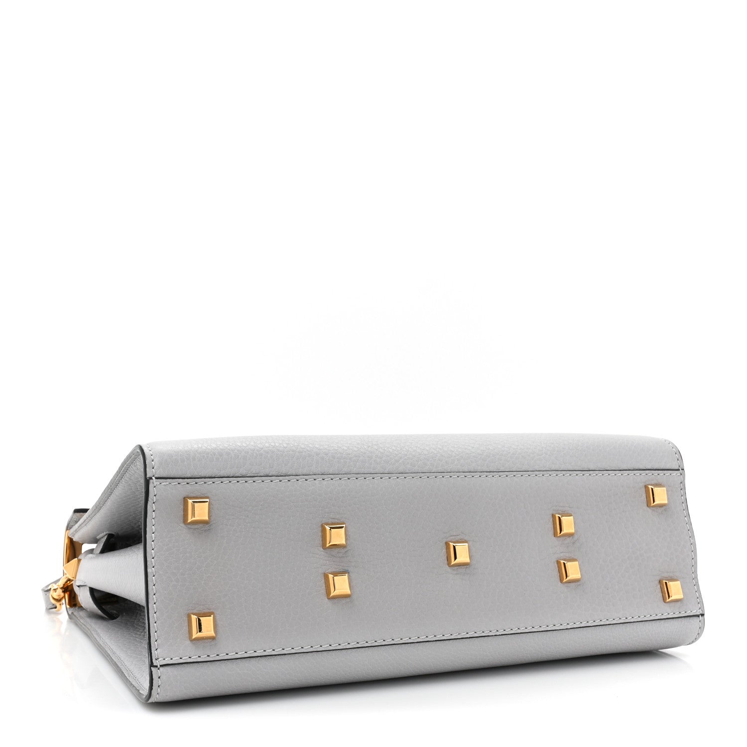 Valentino Garavani Vitello Medium My Rockstud Frame Bag Pastel Grey 4 of 10