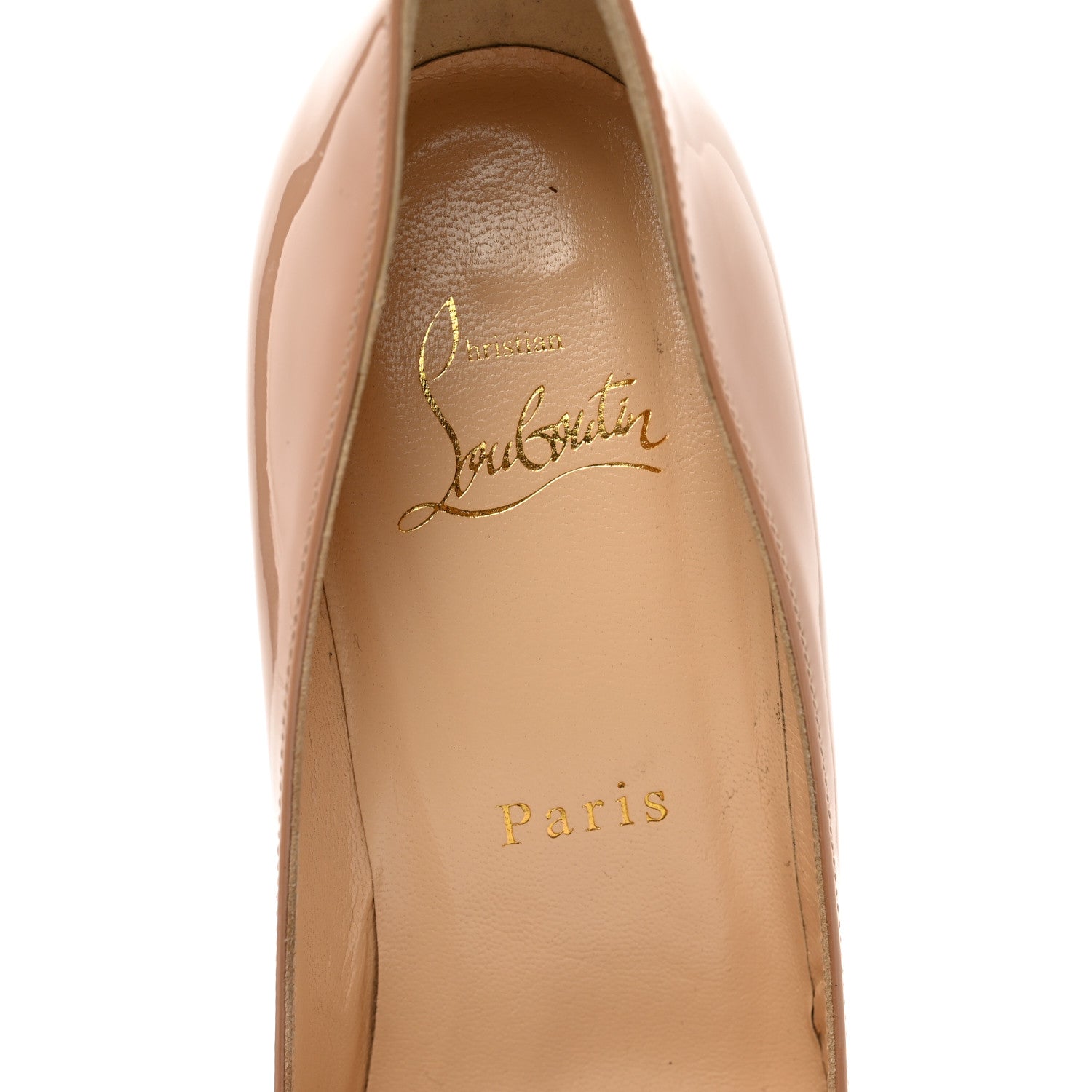 Christian Louboutin Patent Pigalle Plato 85 35.5 Nude 7 of 8