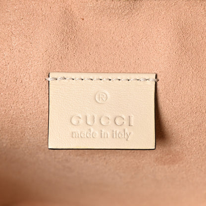 Gucci Calfskin Matelasse Mini GG Marmont Round Backpack White 6 of 10